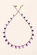 Niilo Drops & Beads Necklace - Amethyst