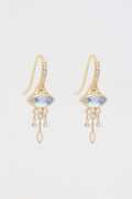 Moonstone Marquise & Diamonds Earrings